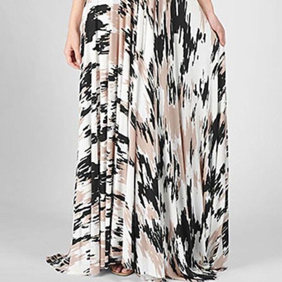 Rachel Pally XS Harrison Dress Lace Up Bust Boho Sexy Halter Maxi Long Gown - Picture 2 of 11